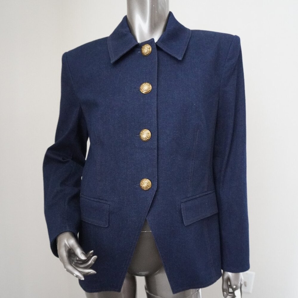 Veronica Beard Aire Dickey Blazer Denim Cotton Jacket Size 6 New Tag $698 - Picture 7 of 16
